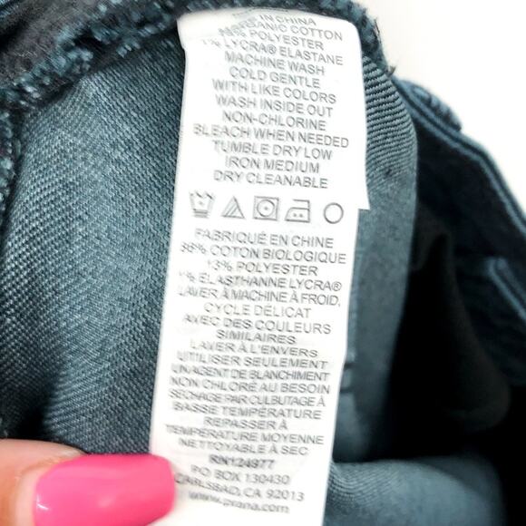 PRANA Women's Buxton Jeans Size 6/28 Deep Blue Stretch Mid-Rise Boyfriend NWT - Picture 9 of 10